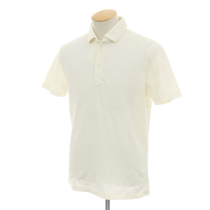 【中古】ブルネロクチネリ Brunello Cucinelli コットン 鹿の子 半袖ポロシャツ アイボリー【 S 】【 状態ランクB 】【 メンズ 】
