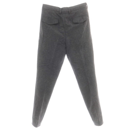 【中古】ブルネロクチネリ Brunello Cucinelli ウール イージースラックスパンツ チャコールグレー【 46 】【 状態ランクD 】【 メンズ 】