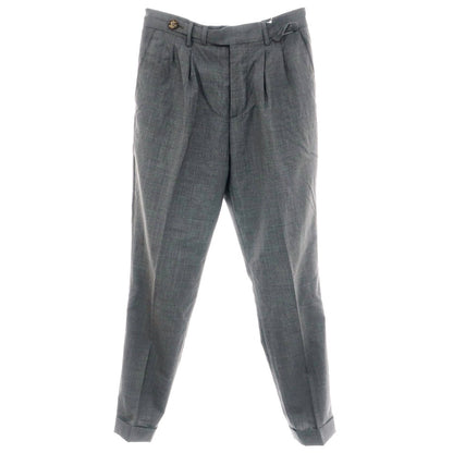 【中古】ブルネロクチネリ Brunello Cucinelli ウール ドレススラックスパンツ グレー【 44 】【 状態ランクC 】【 メンズ 】