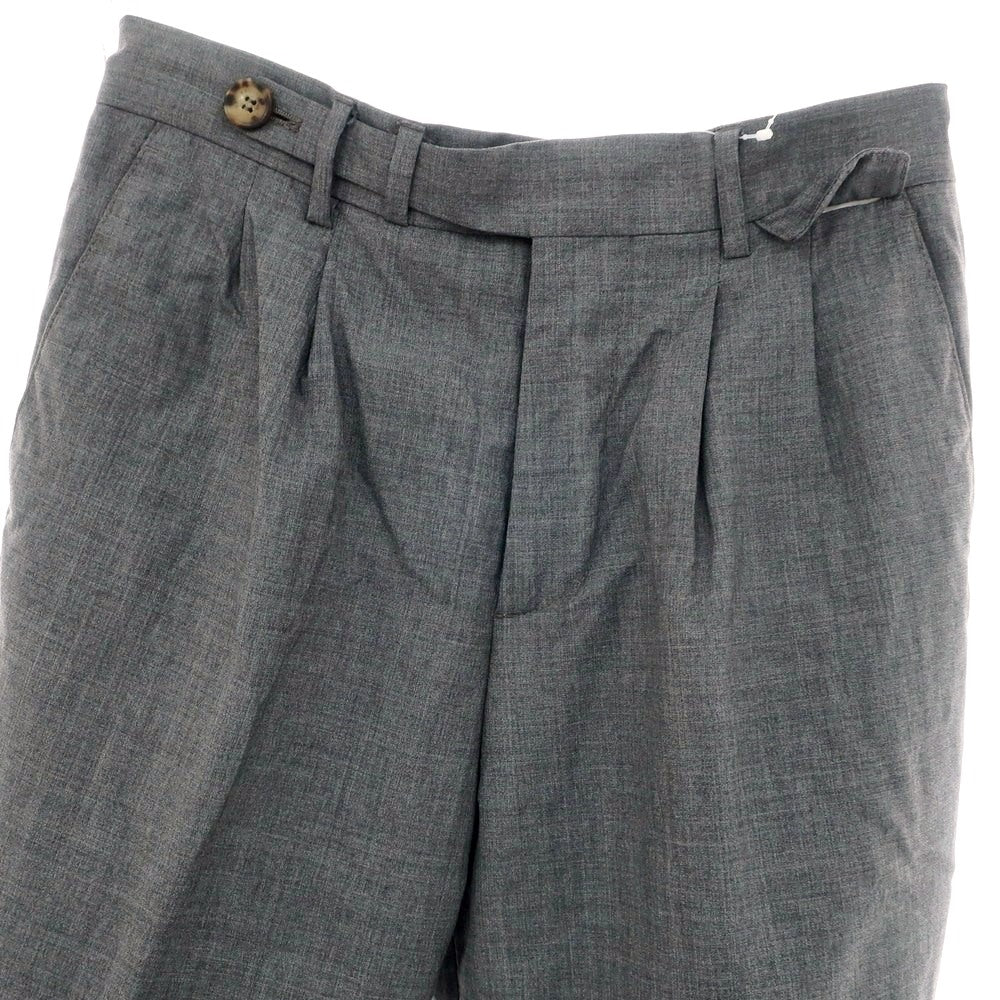 【中古】ブルネロクチネリ Brunello Cucinelli ウール ドレススラックスパンツ グレー【 44 】【 状態ランクC 】【 メンズ 】
