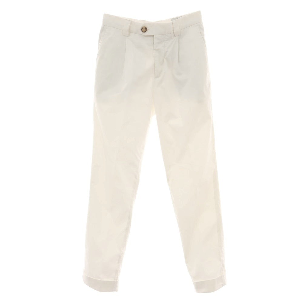 【中古】ブルネロクチネリ Brunello Cucinelli コットン カジュアルスラックスパンツ ホワイト【 44 】【 状態ランクC 】【 メンズ 】
