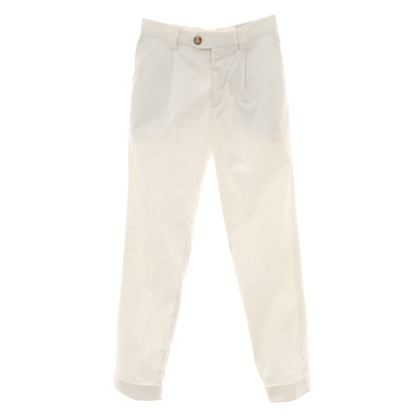 【中古】ブルネロクチネリ Brunello Cucinelli コットン カジュアルスラックスパンツ ホワイト【 44 】【 状態ランクC 】【 メンズ 】