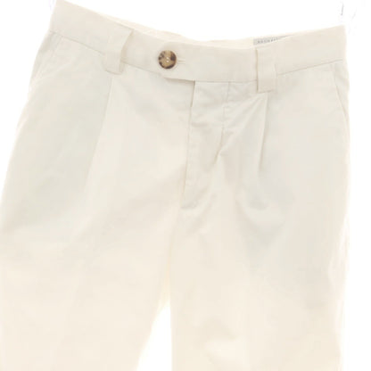 【中古】ブルネロクチネリ Brunello Cucinelli コットン カジュアルスラックスパンツ ホワイト【 44 】【 状態ランクC 】【 メンズ 】