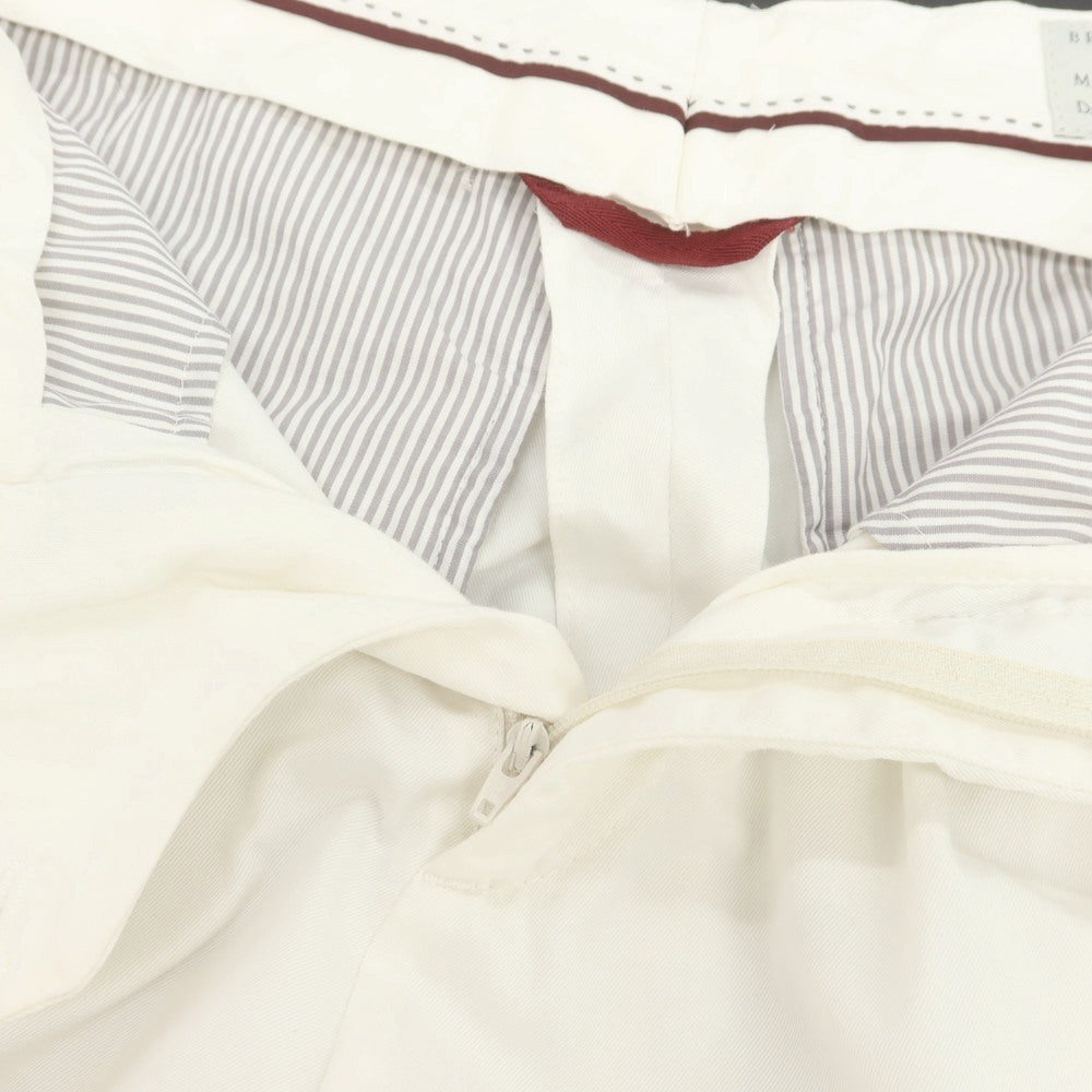 【中古】ブルネロクチネリ Brunello Cucinelli コットン カジュアルスラックスパンツ ホワイト【 44 】【 状態ランクC 】【 メンズ 】