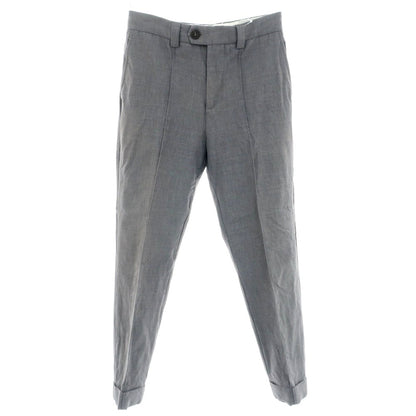 【中古】ブルネロクチネリ Brunello Cucinelli ウールコットン カジュアルスラックスパンツ グレー【 44 】【 状態ランクC 】【 メンズ 】