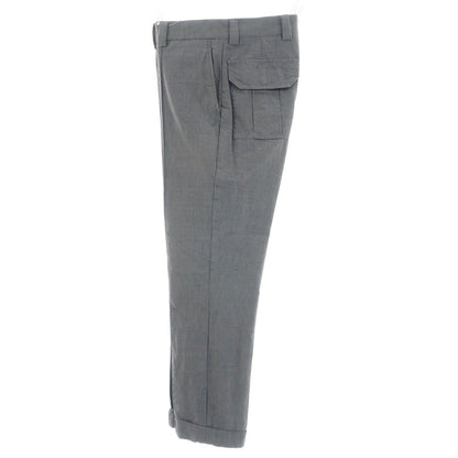 【中古】ブルネロクチネリ Brunello Cucinelli ウールコットン カジュアルスラックスパンツ グレー【 44 】【 状態ランクC 】【 メンズ 】