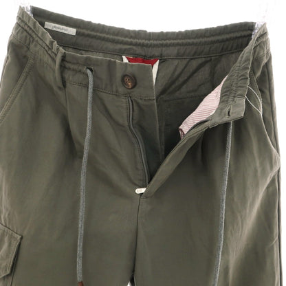 【中古】ブルネロクチネリ Brunello Cucinelli ウールコットン イージーパンツ スモーキーオリーブ系【 44 】【 状態ランクD 】【 メンズ 】