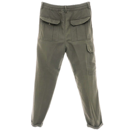 【中古】ブルネロクチネリ Brunello Cucinelli ウールコットン イージーパンツ スモーキーオリーブ系【 44 】【 状態ランクD 】【 メンズ 】