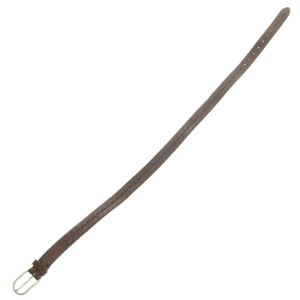 【中古】ブルネロクチネリ Brunello Cucinelli レザー ベルト ダークブラウン【 90 】【 状態ランクC 】【 メンズ 】