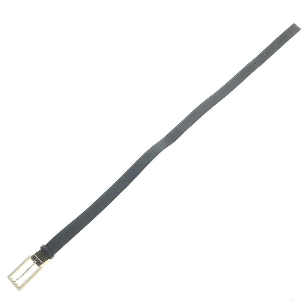 【中古】ディオールオム Dior Homme リバーシブル レザー ベルト ダークネイビーxブラック【 状態ランクC 】【 メンズ 】