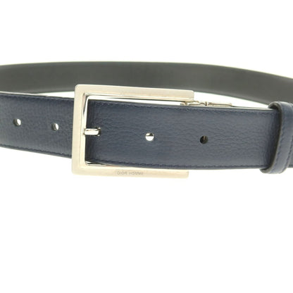【中古】ディオールオム Dior Homme リバーシブル レザー ベルト ダークネイビーxブラック【 状態ランクC 】【 メンズ 】
