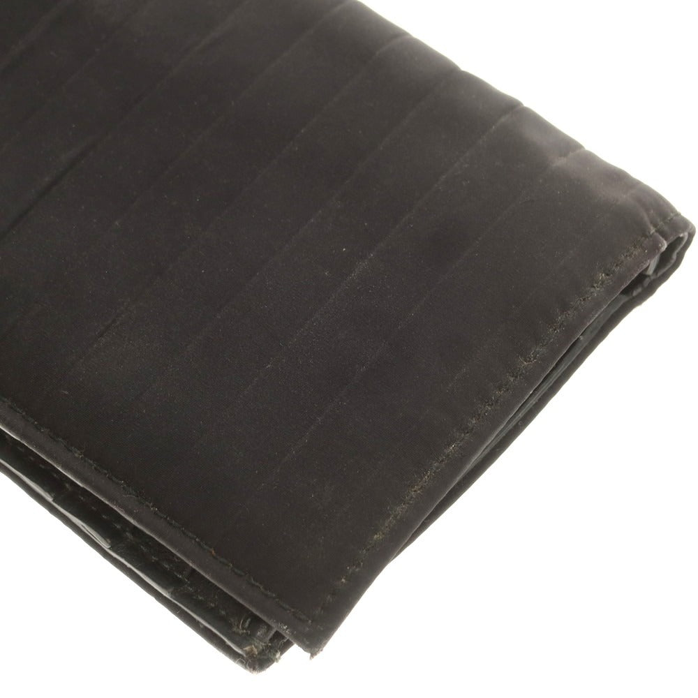 【中古】ディオールオム Dior Homme ナイロン 長財布 ブラック【 状態ランクD 】【 メンズ 】
