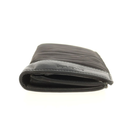【中古】ディオールオム Dior Homme ナイロン 長財布 ブラック【 状態ランクD 】【 メンズ 】