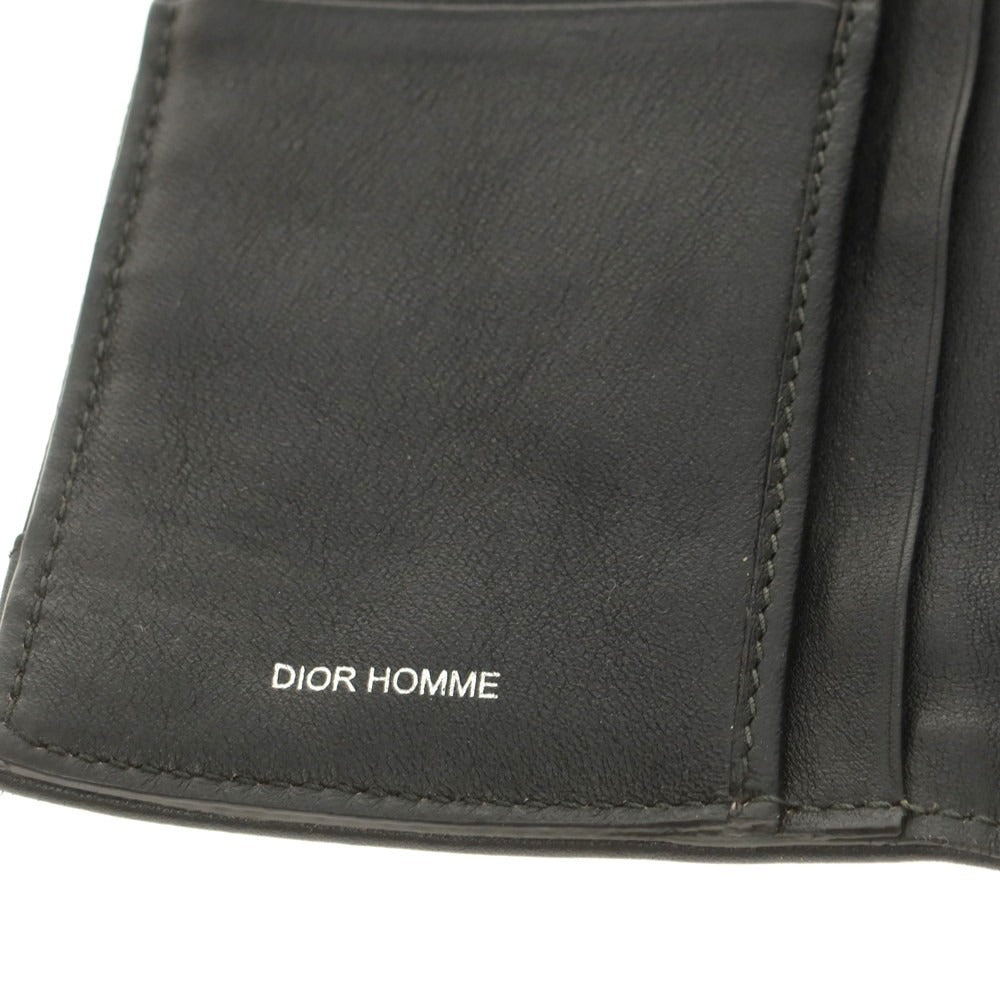 【中古】ディオールオム Dior Homme ナイロン 長財布 ブラック【 状態ランクD 】【 メンズ 】