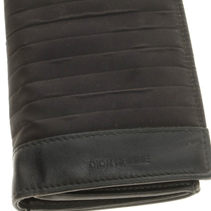 【中古】ディオールオム Dior Homme ナイロン 長財布 ブラック【 状態ランクD 】【 メンズ 】