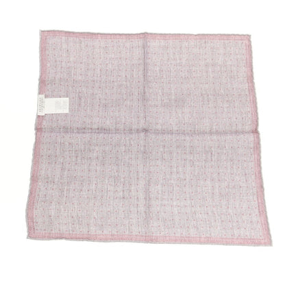 【中古】ブルネロクチネリ Brunello Cucinelli コットンウール ポケットチーフ グレーxレッド【 状態ランクB 】【 メンズ 】