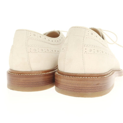 【中古】ブルネロクチネリ Brunello Cucinelli スエード ロングウイングチップ ドレスシューズ アイボリーベージュ【 42 1/2 】【 状態ランクB 】【 メンズ 】