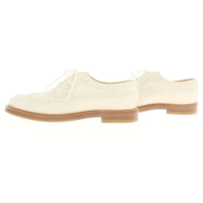 【中古】ブルネロクチネリ Brunello Cucinelli スエード ロングウイングチップ ドレスシューズ アイボリーベージュ【 42 1/2 】【 状態ランクB 】【 メンズ 】