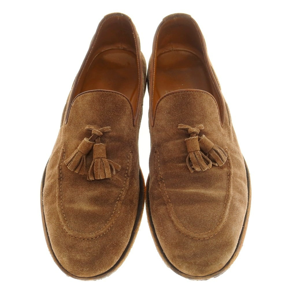 【中古】ブルネロクチネリ Brunello Cucinelli スエード タッセルローファー ブラウン【 42 】【 状態ランクC 】【 メンズ 】
