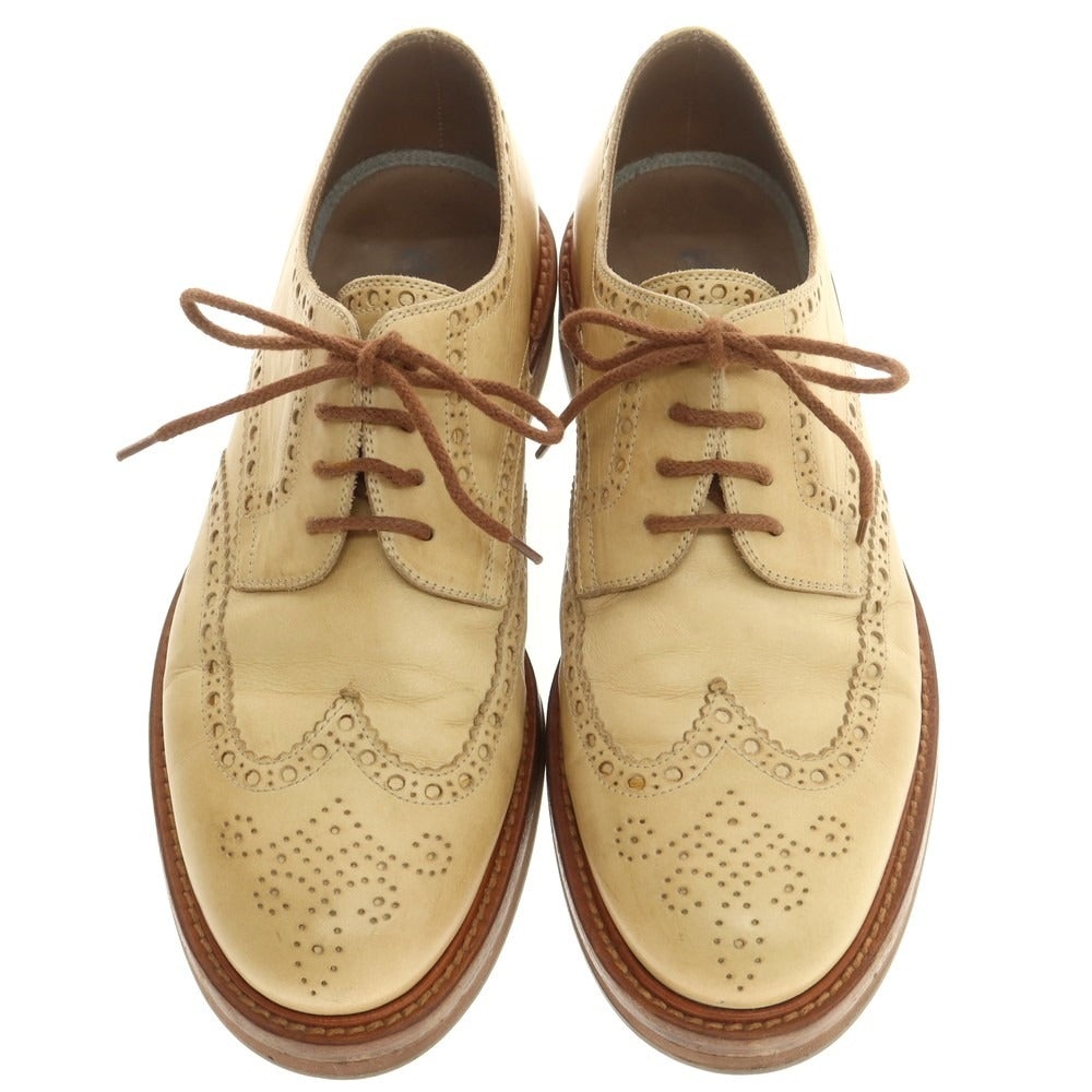 【中古】ブルネロクチネリ Brunello Cucinelli ウイングチップ ドレスシューズ ベージュ【 42 】【 状態ランクB 】【 メンズ 】