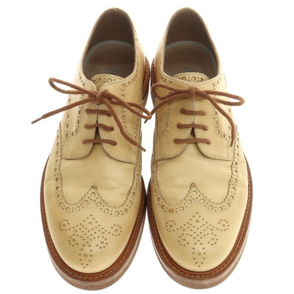 【中古】ブルネロクチネリ Brunello Cucinelli ウイングチップ ドレスシューズ ベージュ【 42 】【 状態ランクB 】【 メンズ 】