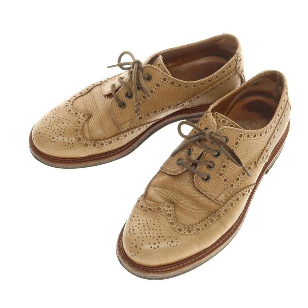 【中古】ブルネロクチネリ Brunello Cucinelli ウイングチップ ドレスシューズ ライトブラウン【 42 】【 状態ランクC 】【 メンズ 】