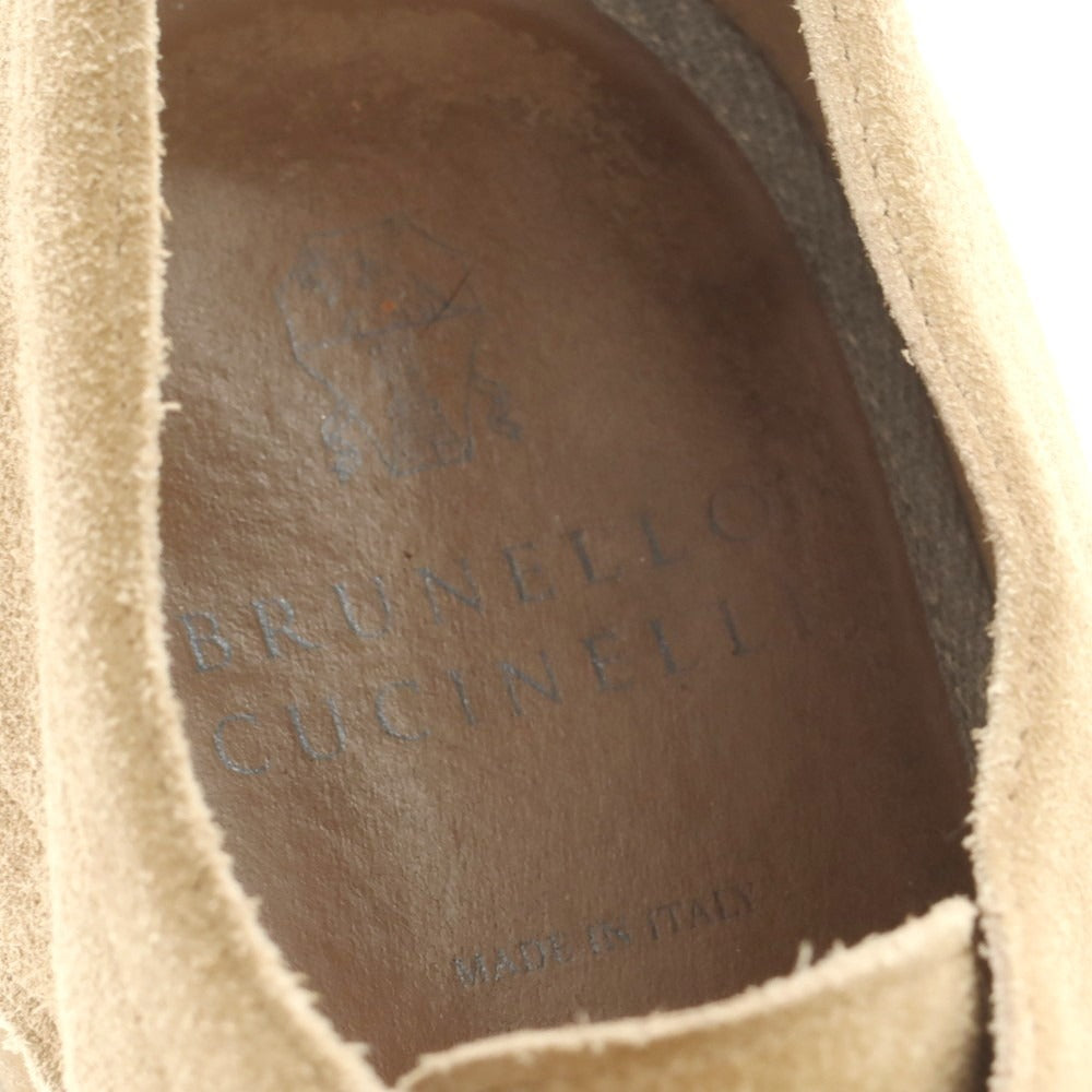 【中古】ブルネロクチネリ Brunello Cucinelli スエード ストレートチップ ドレスシューズ ベージュ【 42 1/2 】【 状態ランクB 】【 メンズ 】