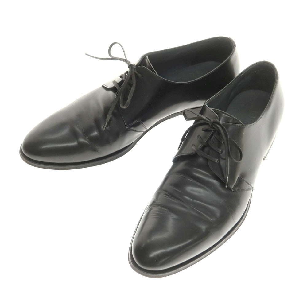 【中古】ディオールオム Dior Homme レザー プレーントゥ ドレスシューズ ブラック【 42 】【 状態ランクB 】【 メンズ 】