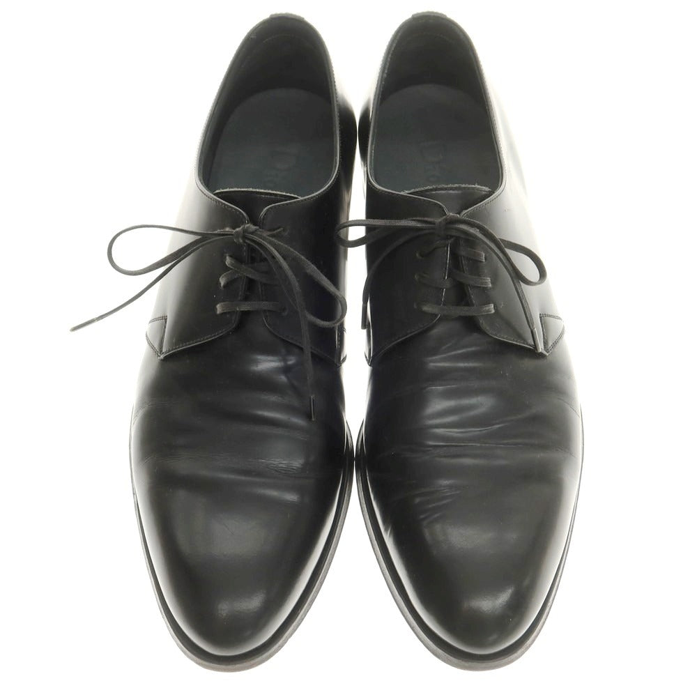 【中古】ディオールオム Dior Homme レザー プレーントゥ ドレスシューズ ブラック【 42 】【 状態ランクB 】【 メンズ 】