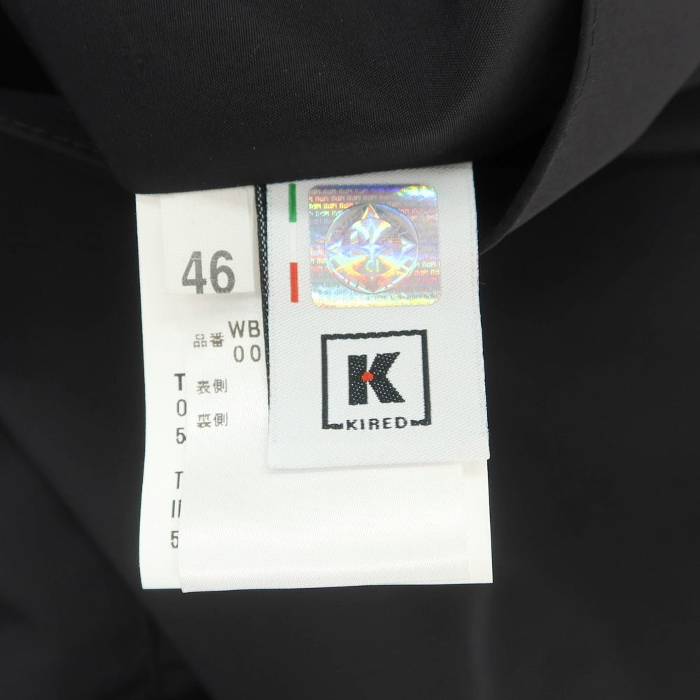【中古】【未使用】キーレッド ケイレッド KIRED リバーシブル ウールナイロン ステンカラーコート ネイビーxブラック【 46 】【 状態ランクS 】【 メンズ 】