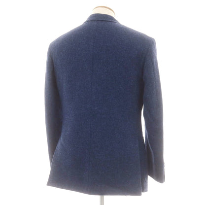 【中古】サルトリア ラファニエロ Sartoria Raffaniello ツイードウール テーラードジャケット ネイビーブルー【 48 】【 状態ランクB 】【 メンズ 】