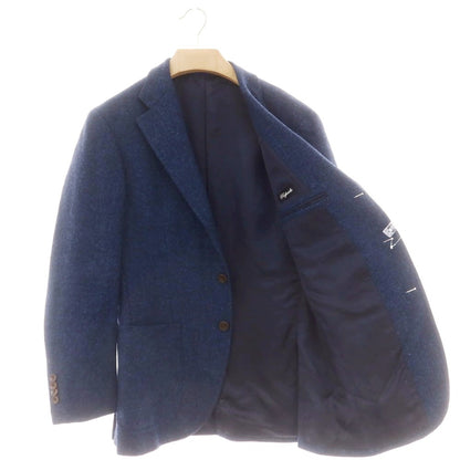 【中古】サルトリア ラファニエロ Sartoria Raffaniello ツイードウール テーラードジャケット ネイビーブルー【 48 】【 状態ランクB 】【 メンズ 】