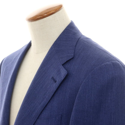 【中古】【未使用】サルトリア ラファニエロ Sartoria Raffaniello ウールシルクリネン テーラードジャケット ブルー系【 48 】【 状態ランクS 】【 メンズ 】