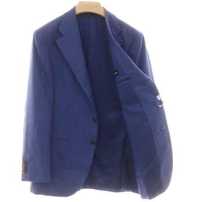 【中古】【未使用】サルトリア ラファニエロ Sartoria Raffaniello ウールシルクリネン テーラードジャケット ブルー系【 48 】【 状態ランクS 】【 メンズ 】