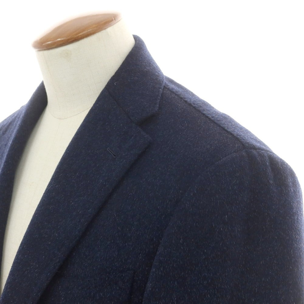 【中古】リングヂャケット RING JACKET ウールカシミヤ チェスターフィールドコート ネイビー【 48 】【 状態ランクB 】【 メンズ 】