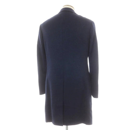 【中古】リングヂャケット RING JACKET ウールカシミヤ チェスターフィールドコート ネイビー【 48 】【 状態ランクB 】【 メンズ 】