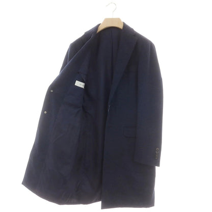 【中古】リングヂャケット RING JACKET ウールカシミヤ チェスターフィールドコート ネイビー【 48 】【 状態ランクB 】【 メンズ 】