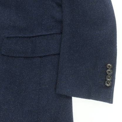 【中古】リングヂャケット RING JACKET ウールカシミヤ チェスターフィールドコート ネイビー【 48 】【 状態ランクB 】【 メンズ 】