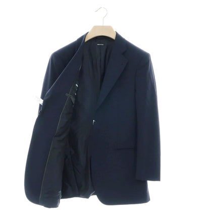 【中古】ジョルジオアルマーニ GIORGIO ARMANI ウール 2つボタンスーツ ダークネイビー【 表記なし（46位） 】【 状態ランクC 】【 メンズ 】