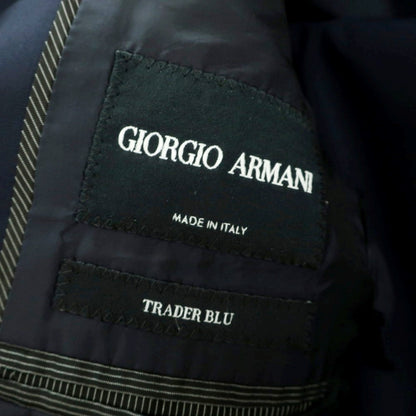 【中古】ジョルジオアルマーニ GIORGIO ARMANI ウール 2つボタンスーツ ダークネイビー【 表記なし（46位） 】【 状態ランクC 】【 メンズ 】