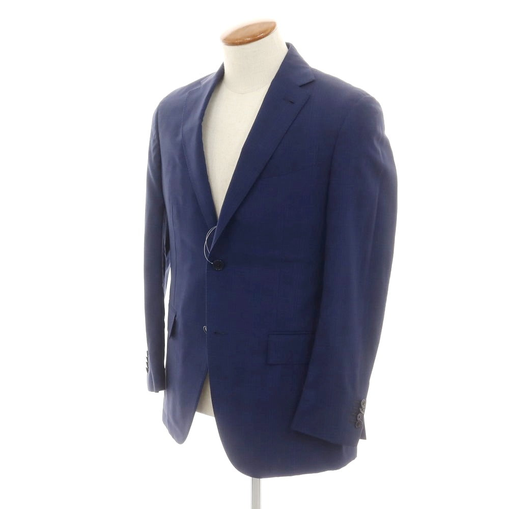 【中古】エルメネジルドゼニア Ermenegildo Zegna ウールシルク テーラードジャケット ネイビーブルー【 46 】【 状態ランクC 】【 メンズ 】