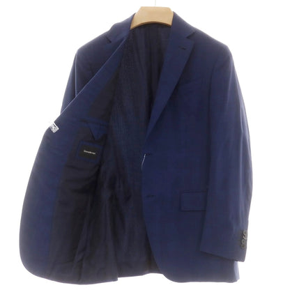 【中古】エルメネジルドゼニア Ermenegildo Zegna ウールシルク テーラードジャケット ネイビーブルー【 46 】【 状態ランクC 】【 メンズ 】