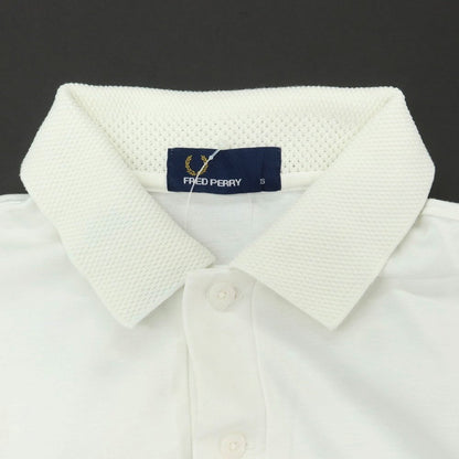 【中古】フレッドペリー FRED PERRY コットン 半袖ポロシャツ ホワイト【 XS 】【 状態ランクB 】【 メンズ 】