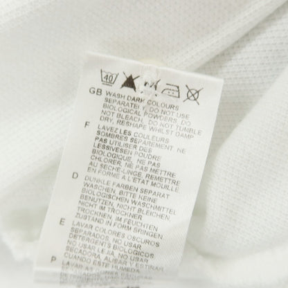 【中古】フレッドペリー FRED PERRY コットン 鹿の子 半袖ポロシャツ ホワイト【 38 】【 状態ランクC 】【 メンズ 】