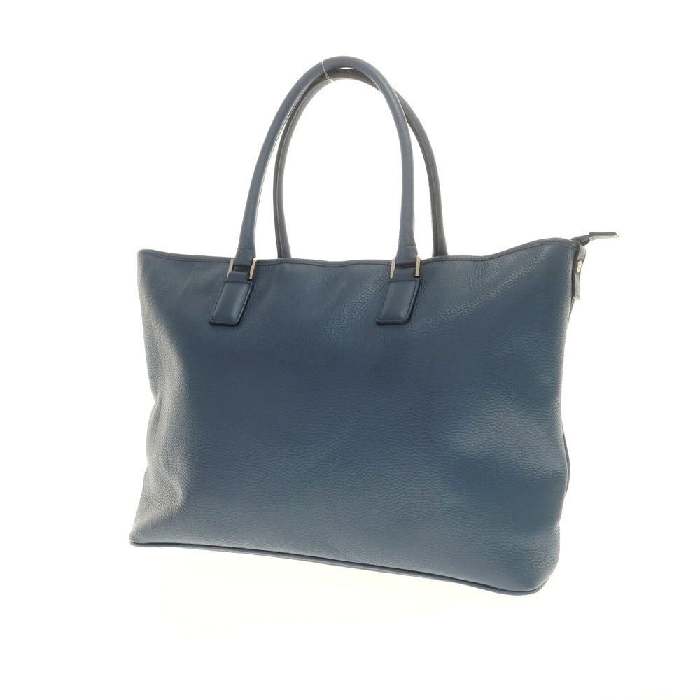 【中古】パイロット イタリア PYLOOT シュリンクレザー トートバッグ ネイビー【 状態ランクB 】【 メンズ 】