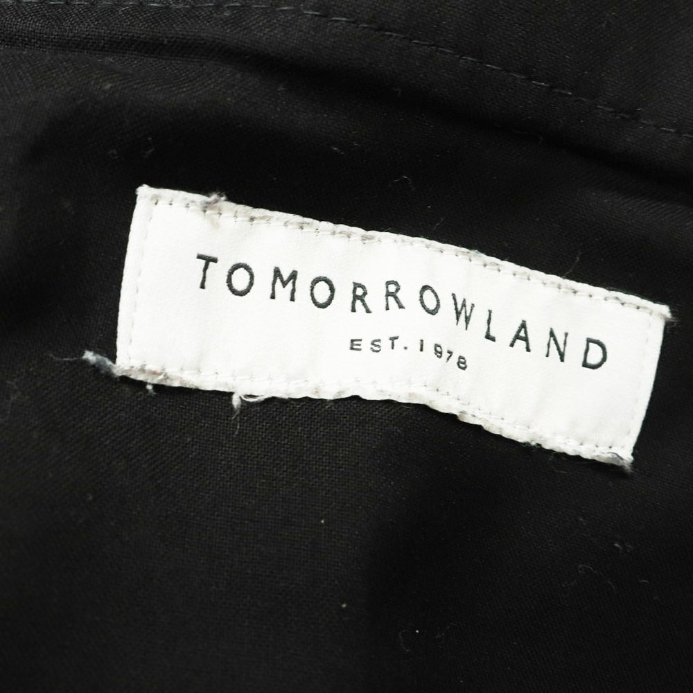 【中古】トゥモローランド TOMORROWLAND コットン カジュアルスラックスパンツ ブラック【 XS 】【 状態ランクC 】【 メンズ 】