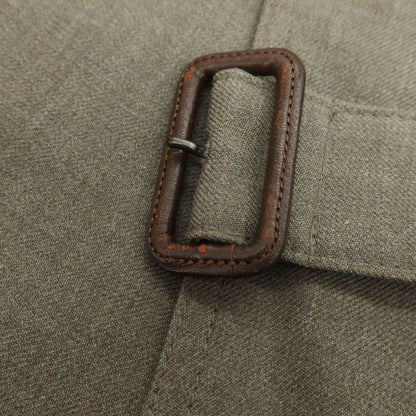 【中古】パン pan ウール トレンチコート グレイッシュカーキ【 M 】【 状態ランクB 】【 メンズ 】