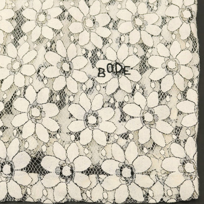 【中古】ボーディ BODE コットンナイロン レース カジュアルシャツ アイボリーxブラック【 L/XL 】【 状態ランクC 】【 メンズ 】
