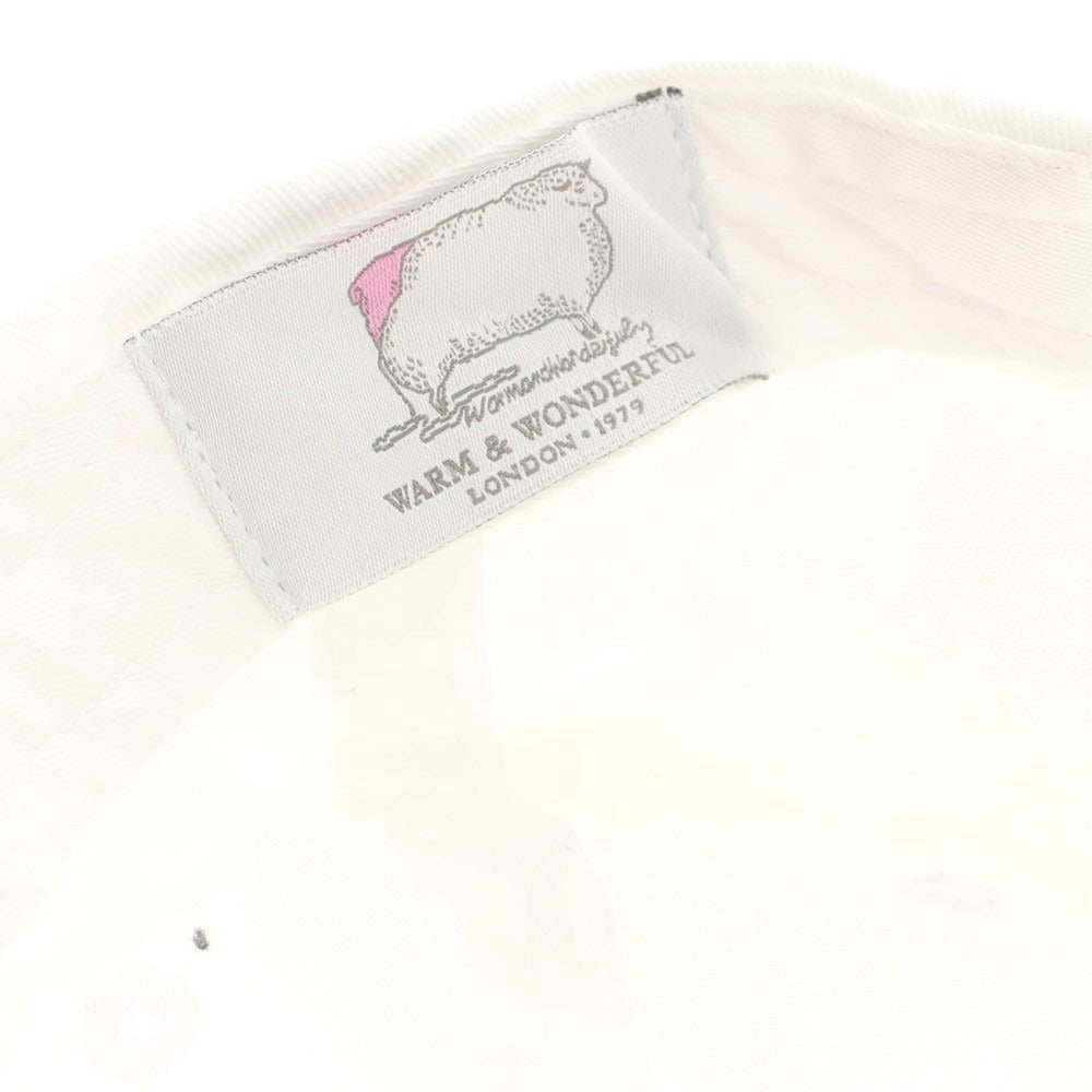 【中古】ウォームアンドワンダフル Warm &amp; Wonderful コットン BBキャップ ホワイト【 状態ランクC 】【 メンズ 】