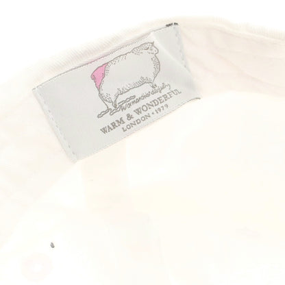 【中古】ウォームアンドワンダフル Warm &amp; Wonderful コットン BBキャップ ホワイト【 状態ランクC 】【 メンズ 】
